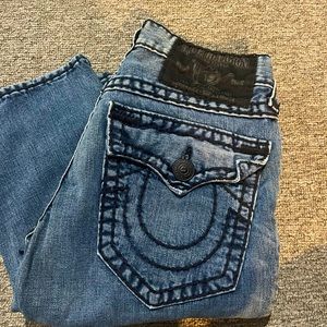 True Religion Men's Blue Relaxed Jeans